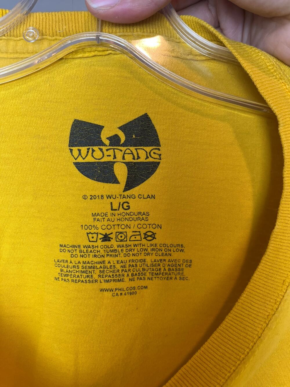 Wu-Tang Clan 2018 Mustard Long Sleeve — L - Picture 3 of 3